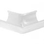 Угол желоба наружный d-125 мм 90 гр Aquasystem Premium Pural 0,6 RAL 9003