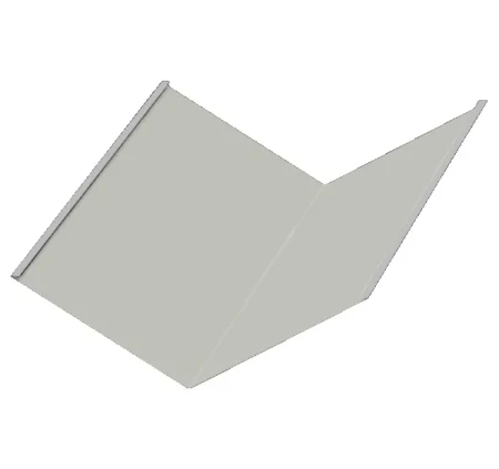 Планка ендовы нижняя Металл Профиль 298x298x2000 0,45 Полиэстер цвет RAL 9002