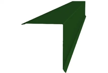 Планка конька односкатной кровли Grand Line 160x160 0,45 Полиэстер цвет RAL 6002