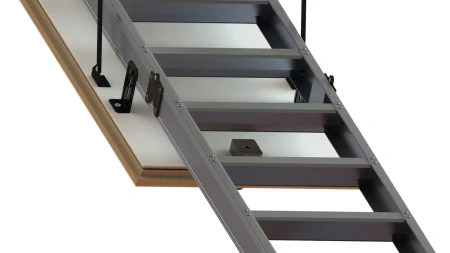 Чердачная люк-лестница Oman Алюминиевая складная 3-х секционная Alu Profi Lite   фото