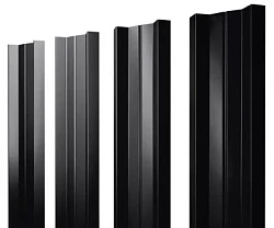 Штакетник Grand Line М-образный Rooftop Matte (Стальной бархат) 0,5 прямой