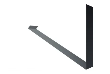 Планка примыкание верхнее к трубе фальц Grand Line 0,5 Velur цвет RAL 7024