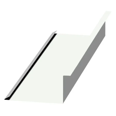 Планка примыкания нижняя Металл Профиль 250x122x2000 0,5 Norman цвет RAL 9003