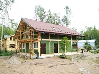 Дом с черепицей Shinglas Кантри Огайо и окнами Fakro, этап строительства