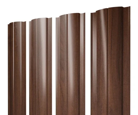 Полукруглый Slim Print Elite 0,45 Choco Wood прямой