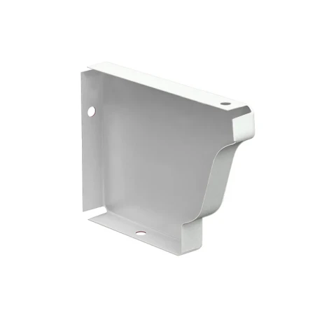 Заглушка желоба правая 120x86 мм Металл Профиль Бюджет Полиэстер 0,5 RAL 9003