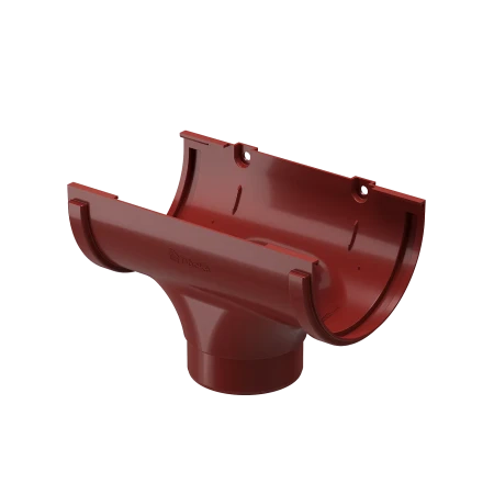 Воронка желоба ПВХ d-120x80 мм Döcke Standard красная RAL 3005