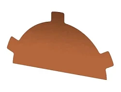 Заглушка конька круглого простая Металл Профиль Agneta 0,5 Заглушка конька круглого простая Металл Профиль Agneta 0,5