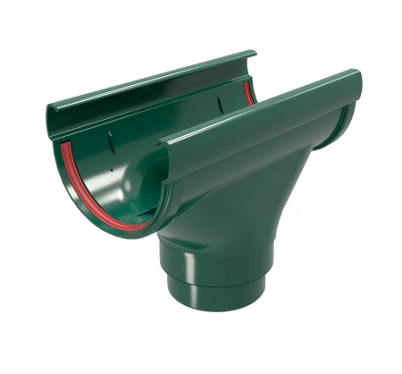 Воронка желоба ПВХ d-135x90 мм Grand Line Дизайн зеленый RAL 6005