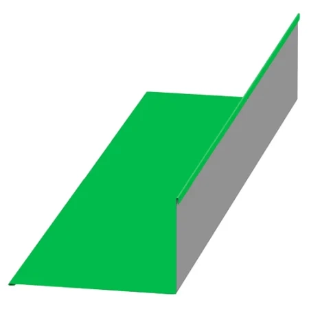 Планка примыкания верхняя Металл Профиль 250x147x2000 0,5 Norman цвет RAL 6018