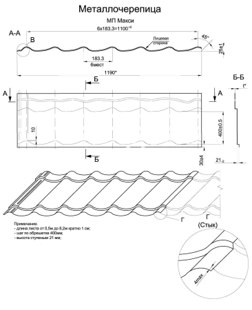 Ламонтерра-XL (Макси) Agneta Copper 0,5