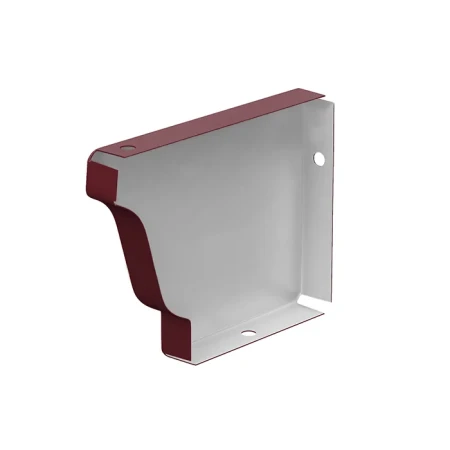 Заглушка желоба левая 120x86 мм Металл Профиль Бюджет Полиэстер 0,5 RAL 3005