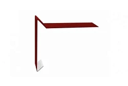 Планка ветровая для мягкой кровли Grand Line 100x20x100 Полиэстер 0,4