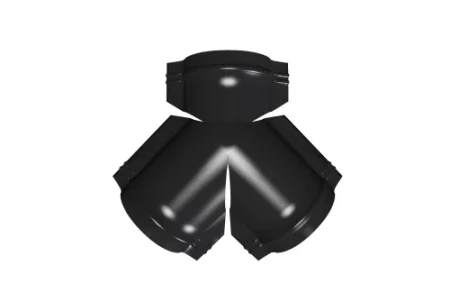 Тройник Y конька полукруглого Grand Line 0,5 Rooftop Matte (Стальной бархат) цвет RAL 9005