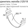 Соединитель желоба d-125 мм Grand Line Optima 1,0   фото
