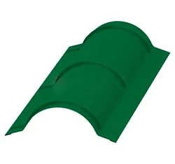 Планка конька круглого Металл Профиль R110x2000 Полиэстер 0,45