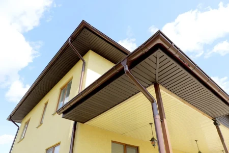 Виниловый софит Grand Line T4 Классика с полной перфорацией коричневый