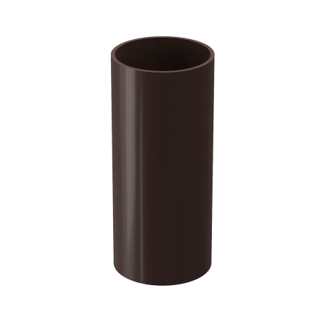 Труба водосточная ПВХ d-100 мм 1 м Döcke Lux шоколад RAL 8019