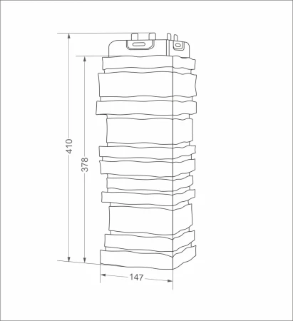 Угол пластиковой фасадной панели Grand Line Скала Classic (молочный)