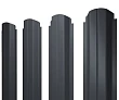 Штакетник Grand Line П-образный Rooftop Matte (Стальной бархат) 0,5 фигурный