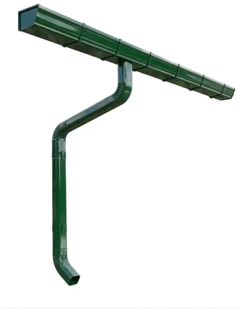 Комплект металлического водостока ГрандЛайн Vortex 127x78 мм Полиэстер RAL 6005   фото