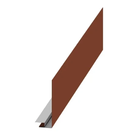 Планка карнизного свеса сложная Металл Профиль 185x50x2000 Viking E 0,5 цвет RAL 8004