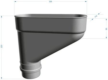 Коллектор для водостока ПВХ Döcke Lux   фото