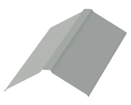 Планка конька плоского Металл Профиль 150x150x2000 0,5 Norman цвет RAL 9006 Планка конька плоского Металл Профиль 150x150x2000 0,5 Norman цвет RAL 9006