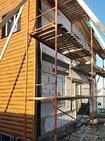 Завершённый объект монтажа сайдинга и утепления