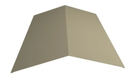 Планка конька плоского простая Металл Профиль 145x145x2000  0,45 Полиэстер цвет RAL 1015