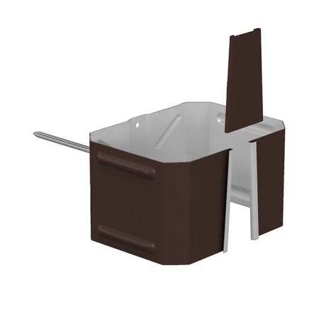 Кронштейн трубы на кирпич 76x102 мм Металл Профиль Бюджет Полиэстер 0,5   фото