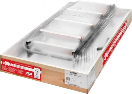 Чердачная люк-лестница Oman Складная комбинированная 4-х секционная противопожарная Stallux EI45   фото