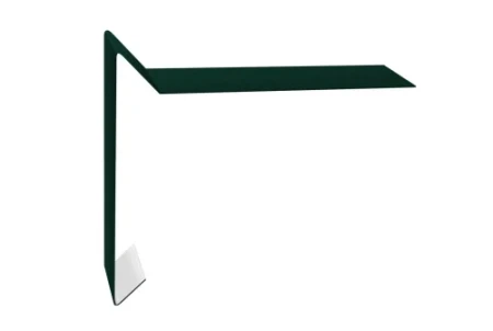 Планка ветровая для мягкой кровли Grand Line 100x20x100 0,5 Satin цвет RAL 6005