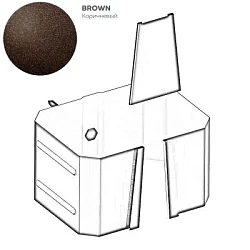 Кронштейн трубы на кирпич 76x102 мм Металл Профиль FORAMINA FREEZE QUADRO Valori двухстороннее 0,6