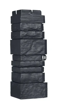 Угол пластиковой фасадной панели Grand Line Сланец Classic (графит)