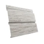 Металлический софит Grand Line Квадро Брус Print Elite 0,45 без перфорации Snow Wood