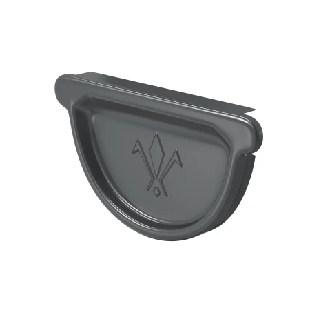 Заглушка желоба универсальная с резиновым уплотнителем d-125 мм Aquasystem Premium Pural Matt 0,6 RAL 7024