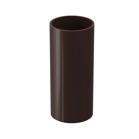 Труба водосточная ПВХ d-80 мм 3 м Döcke Standard темно-коричневая RAL 8019