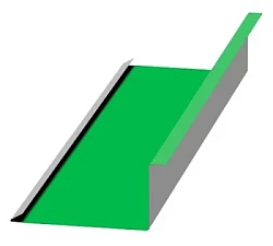 Планка примыкания нижняя Металл Профиль 250x122x2000 Norman 0,5