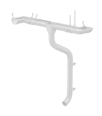 Труба круглая водосточная d-100 мм 3 м Aquasystem Premium Pural 0,6 RAL 9003