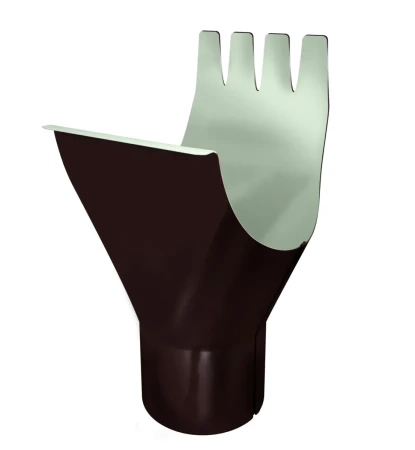 Воронка желоба d-125x90 мм Grand Line Optima Полиэстер двухсторонний 0,6 RAL 8017