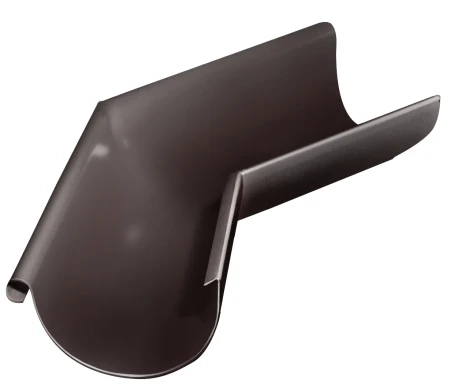 Угол желоба наружный d-125 мм 135 гр Grand Line Полиуретан 0,6 RAL 8017