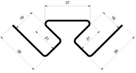 Угол внутренний Grand Line Акрил темный дуб