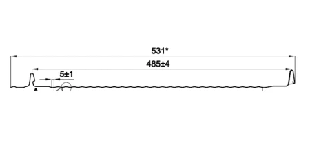Кликфальц Металл Профиль Fastclick-B Valori 0,5   фото