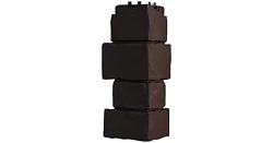 Доборные элементы фасада Grand Line Угол пластиковой фасадной панели  Крупный камень Classic