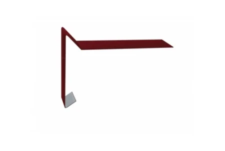 Планка ветровая для мягкой кровли Grand Line 100x20x70 0,4 Полиэстер цвет RAL 3005