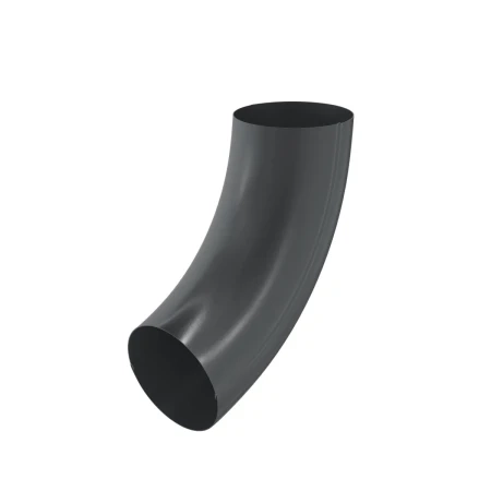 Колено трубы d-90 мм Aquasystem Premium Pural 0,6 RAL 7024