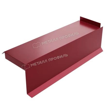 Планка сегментная торцевая правая Металл Профиль 350 мм 0,5 Norman цвет RAL 3005