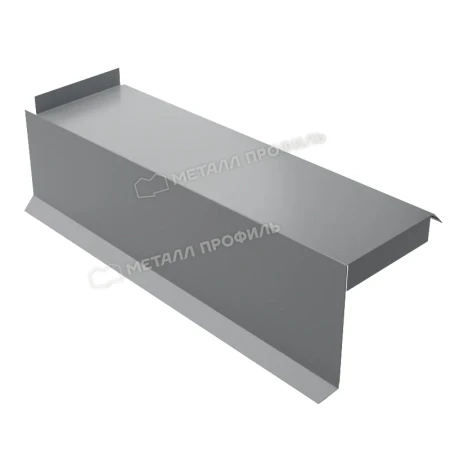 Планка сегментная торцевая левая Металл Профиль 350 мм 0,5 Norman цвет RAL 7004