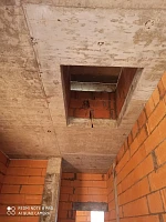 Проём в потолке для установки зенитного окна Fakro DXC-C P2 100х150, вид изнутри
